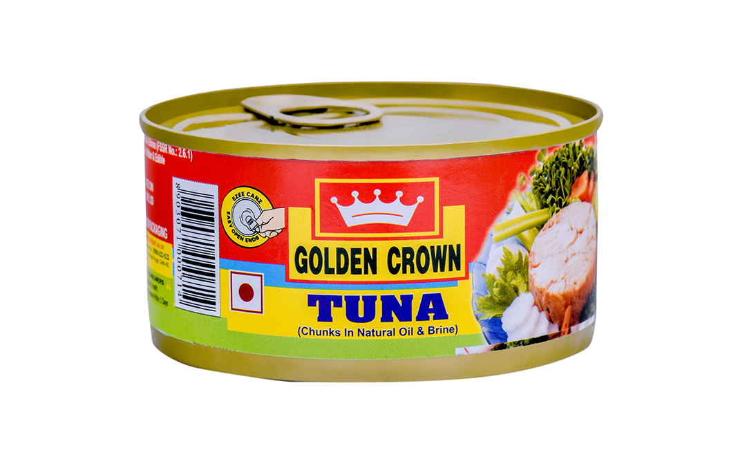 Golden Crown Tuna (Chunks In Natural Oil & Brine)   Tin  180 grams